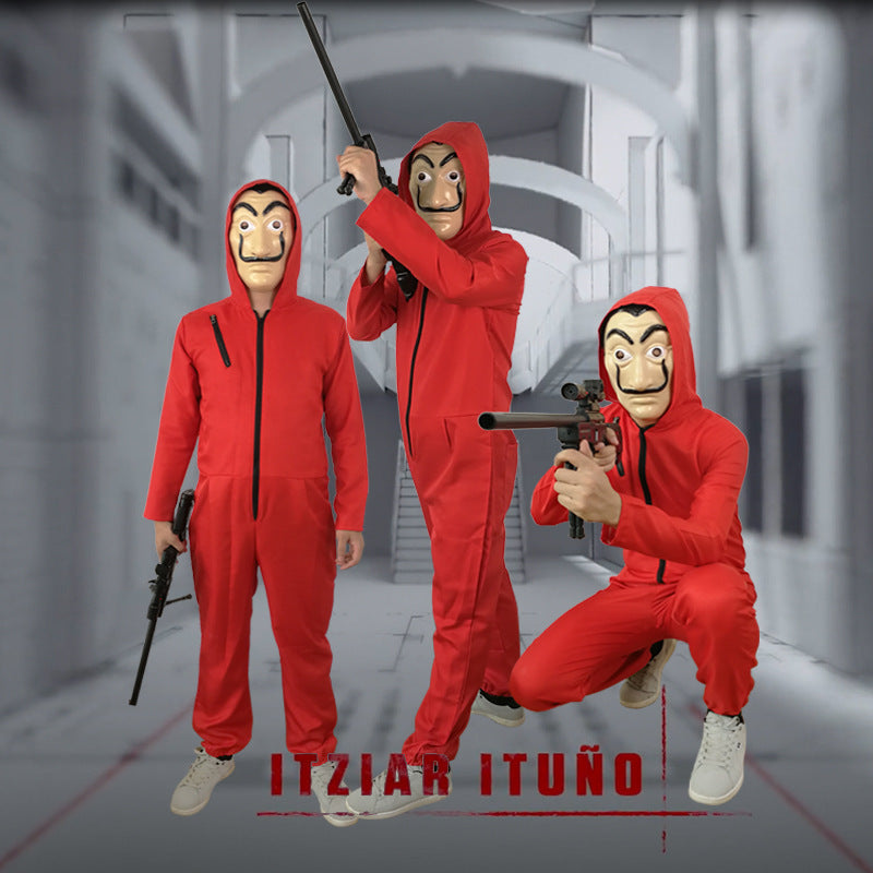 The Same Red One-piece Cosplay Costume Halloween Decoration Costume